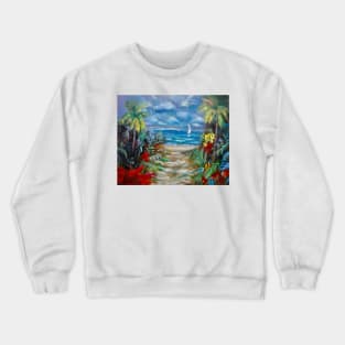 Path To The Beach Crewneck Sweatshirt